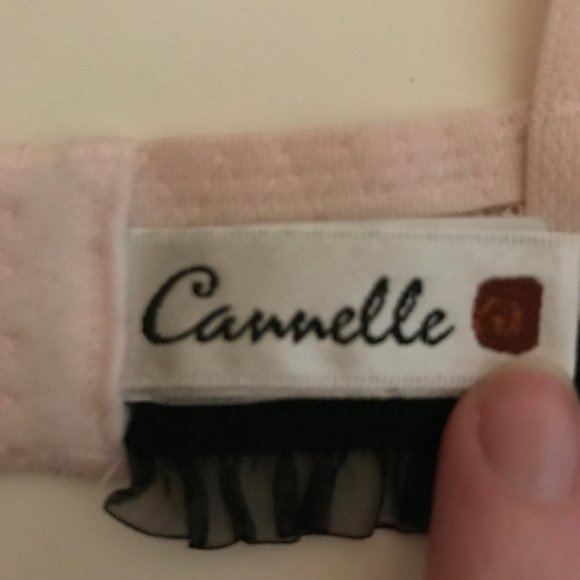 Cannelle Pink & Black Embellished Bra - Picture 4 of 7